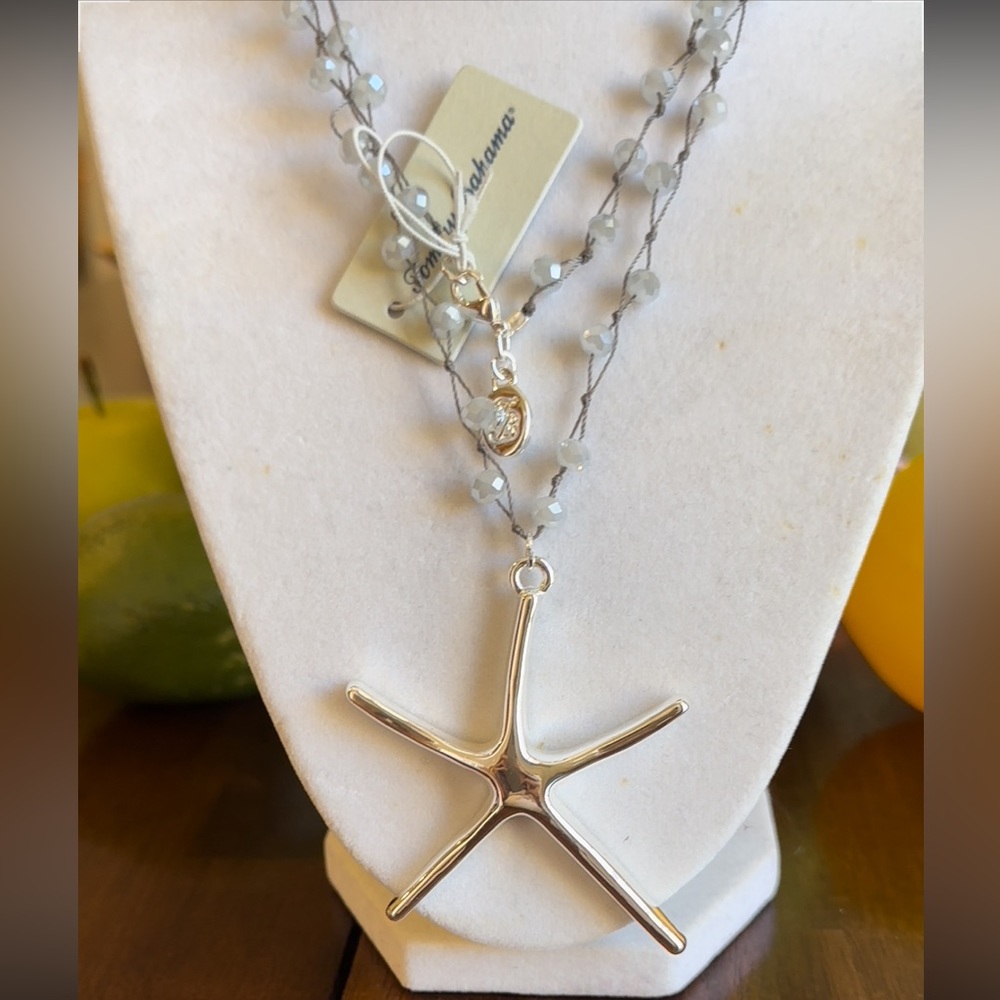 Tommy Bahama Starfish Treasure Silver‎ Pendant Necklace NWT